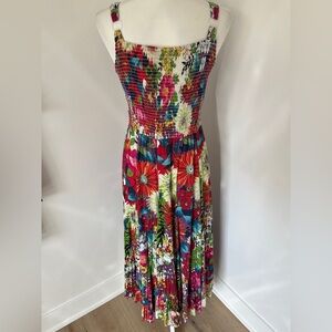 Floral Multicolor Women's Dress